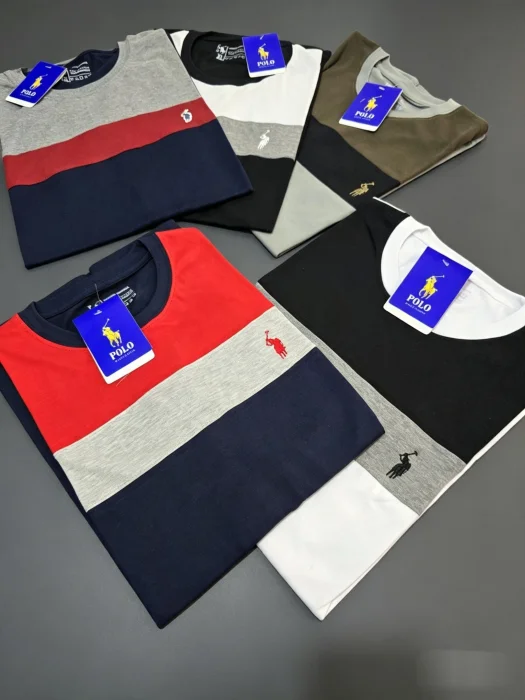 Remeras Polo Tricolor Bordadas
