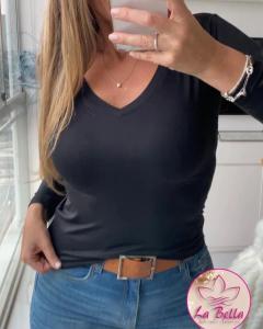Camiseta en V por Talles - Modal Soft