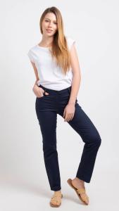 Pantalón Clásico Medio Recto Tela Gabardina / Talle Grande