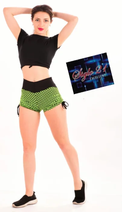 Shorts Up Panal con Frunce