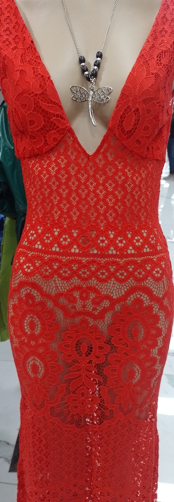Vestido Largo de Encaje - Imagen 2
