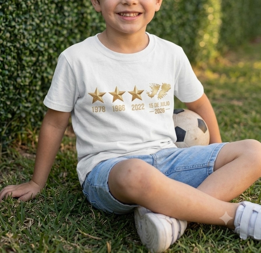 Remeras Algodon de Niño Malvinas - Imagen 2