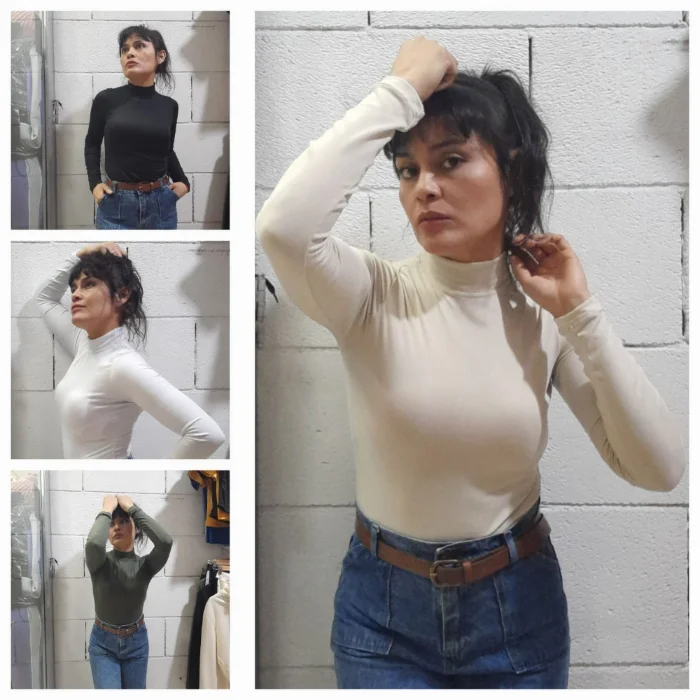 Body 1/2 Cuello,manga Larga.