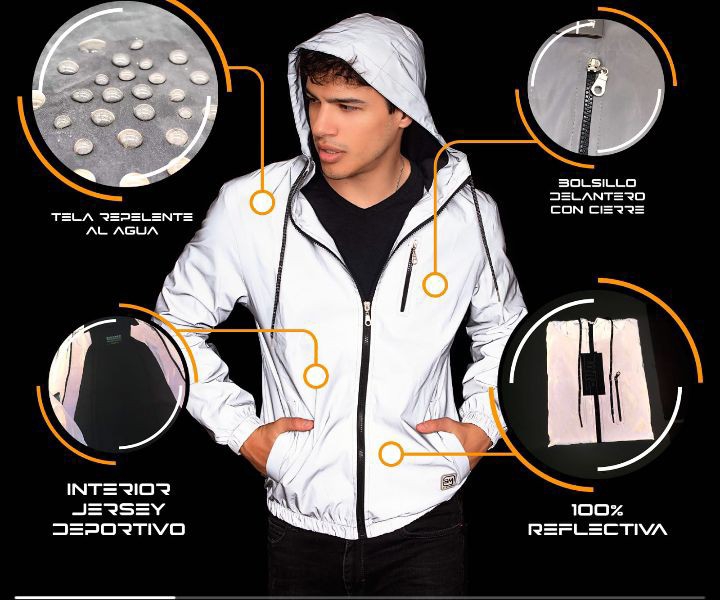 Campera Reflectiva Rompeviento - Imagen 3