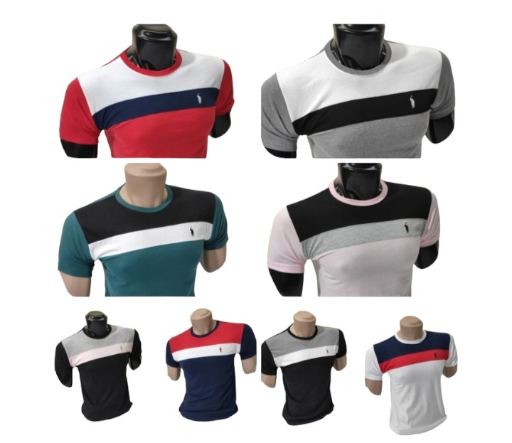 Remeras Bordadas Polo Tricolor - Imagen 2