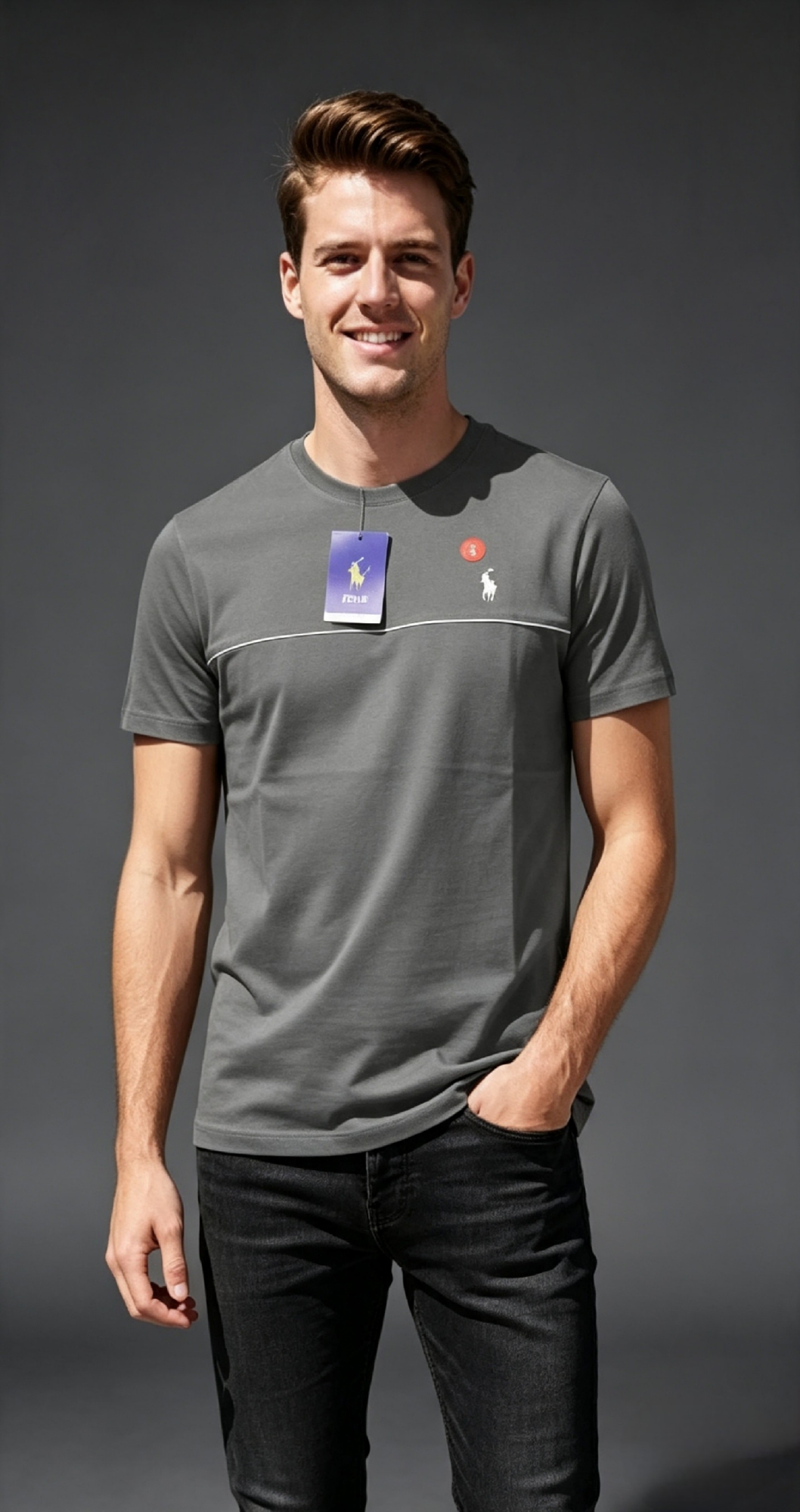 Remeras Bordadas Polo Lineal - Imagen 3