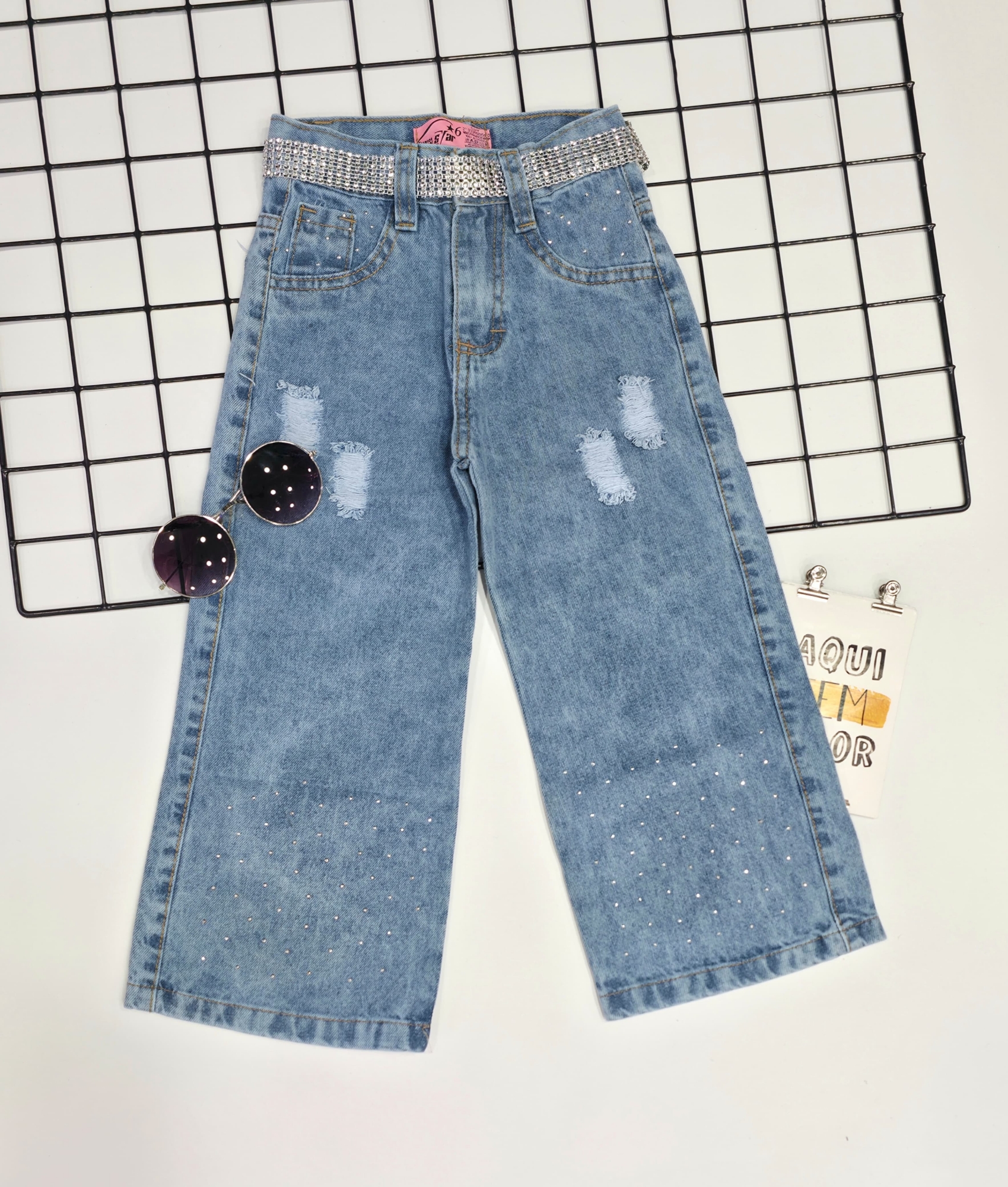 Pantalón Wide Leg P/ Niña - Imagen 5