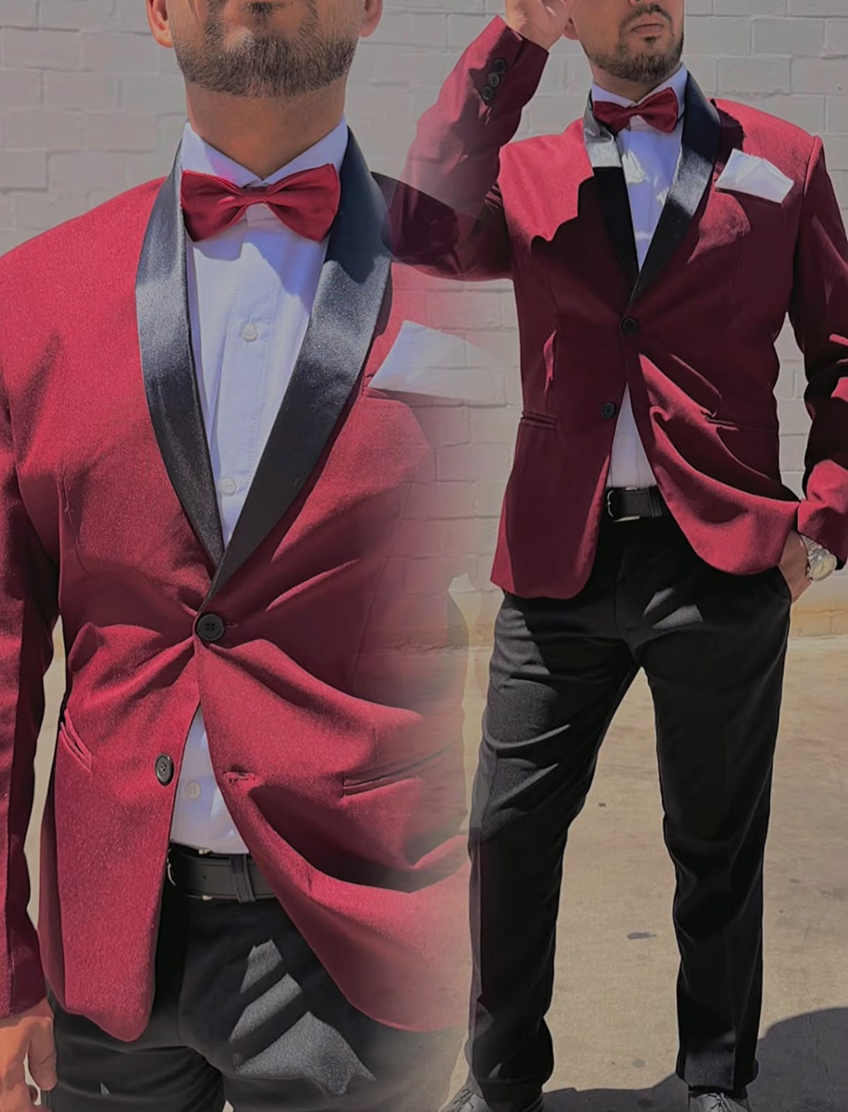 Traje Smoking 2 Piezas Novios - Imagen 4