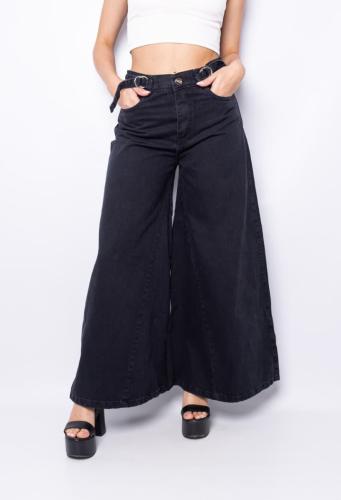 Premium Jean Maxi Palazo Gris Oscuro Dama
