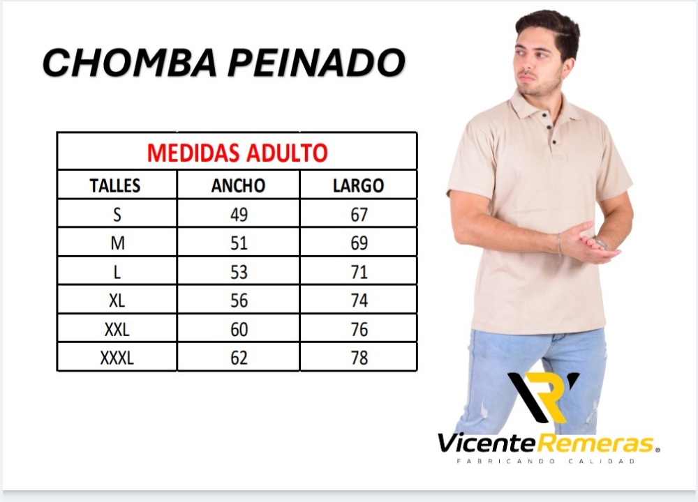 Chombas Lisas Peinado Premium - Imagen 4