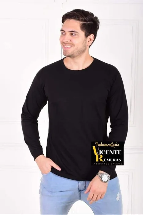 Remeras Lisas Manga Larga