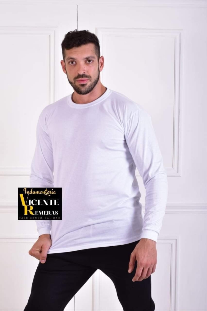 Remeras Lisas Manga Larga - Imagen 3
