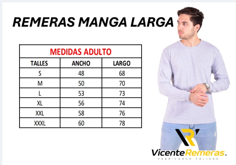 Remeras Lisas Manga Larga - Imagen 4