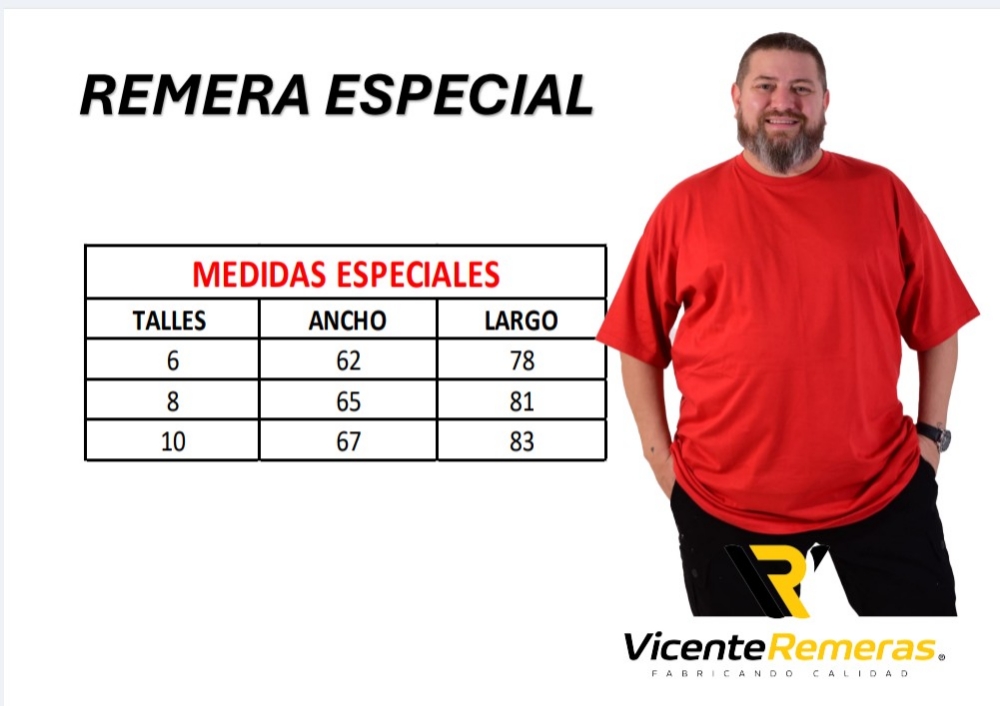 Remeras Lisas Talles Especiales - Imagen 4