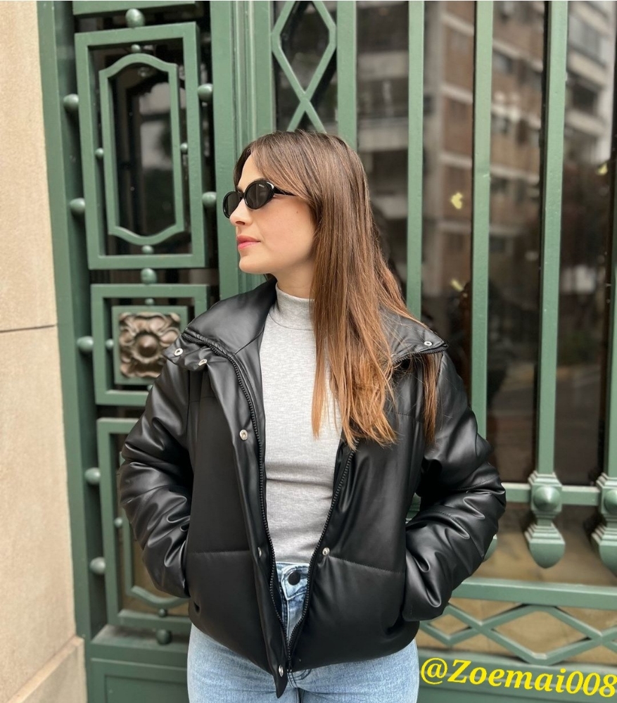 Campera Ecocuero con Solapa - Imagen 2