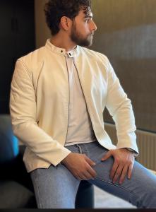 Campera de Ecocuero con Piel