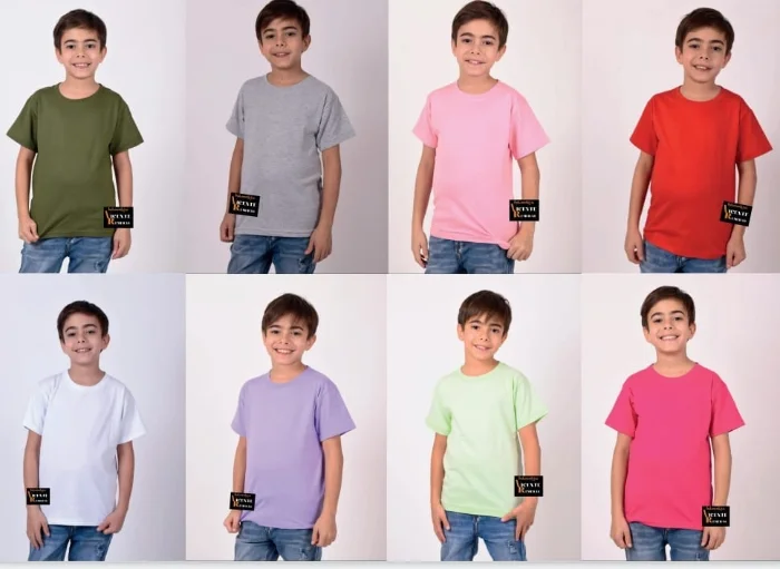 Remeras Lisas  Niño Peinado