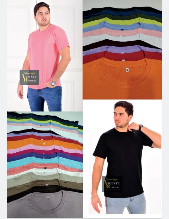 Remeras Lisas Peinado Premium