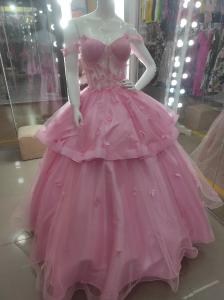 Vestido Quinceañera Dos Piezas Yuridia Mariposa/ Emma /- Thalia Perla - Miniatura 3