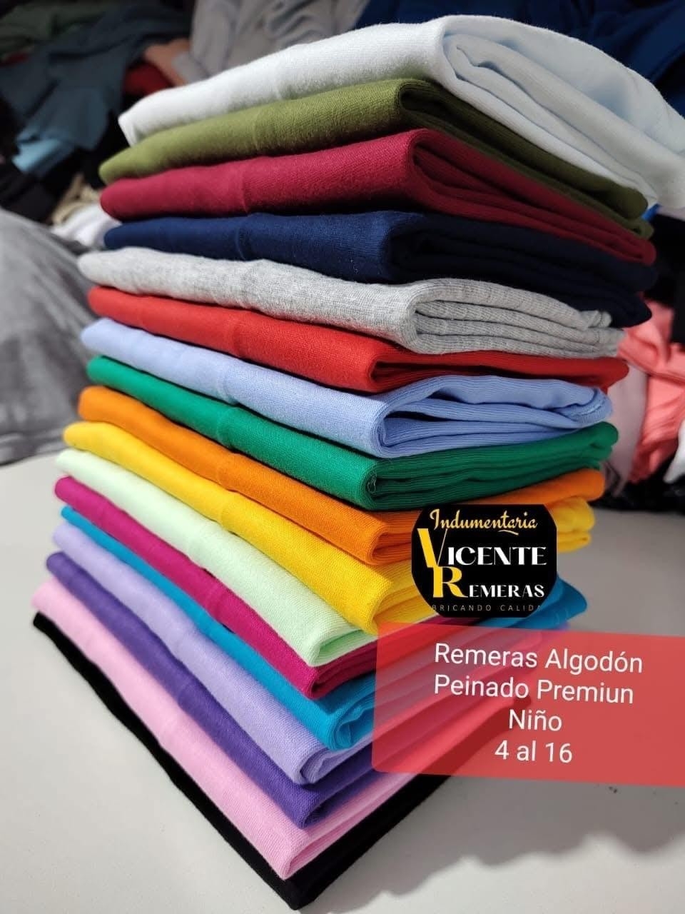 Remeras Lisas Niño Escolar - Imagen 2