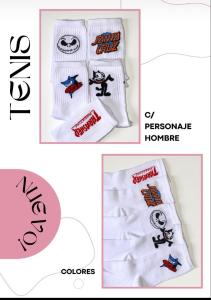 Medias Tenis con Diseño de Hombre - Miniatura 1