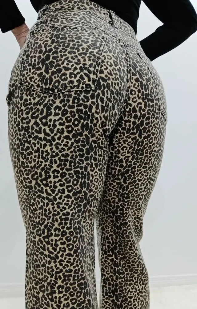Jean Wide Leg Animal Print - Imagen 3
