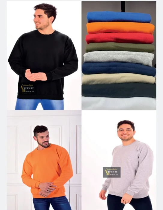 Buzo Lisas Cuello Redondo