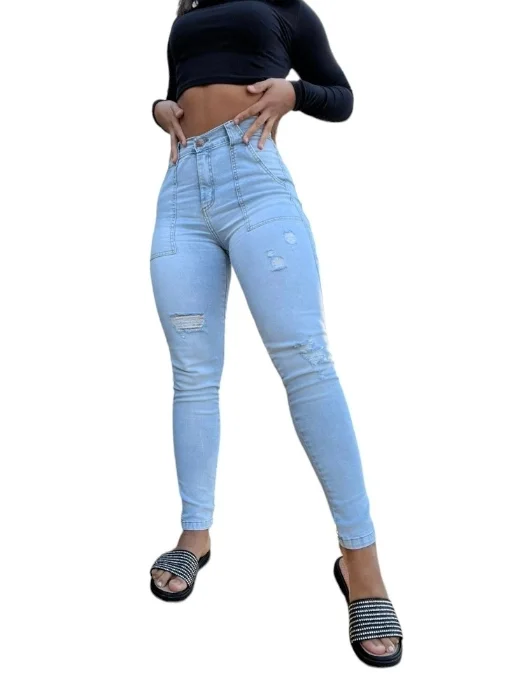 Celeste Chupín Bolsillo Arriba