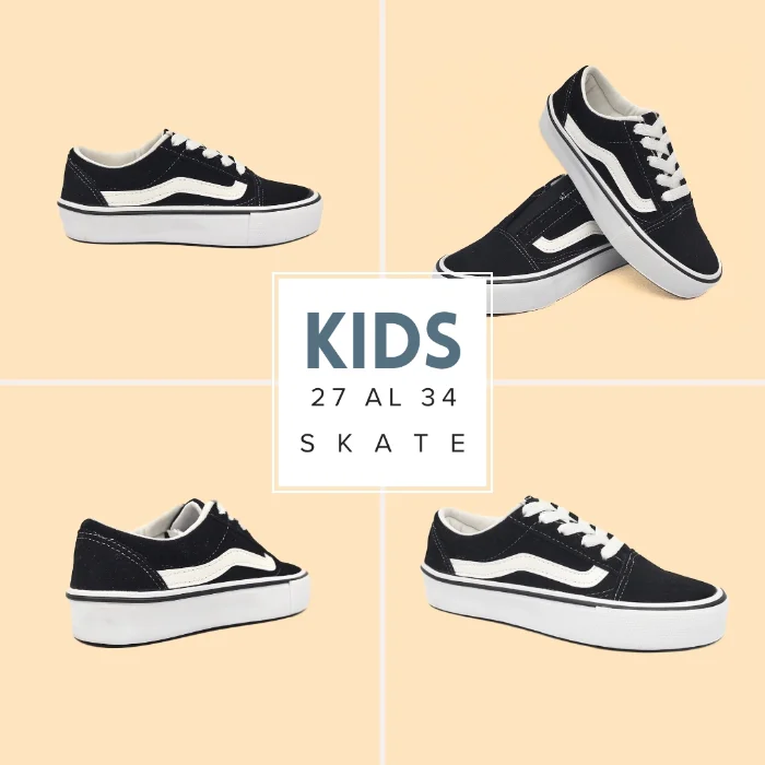 Zapatilla Urbana Skate Infantil Gamuzada