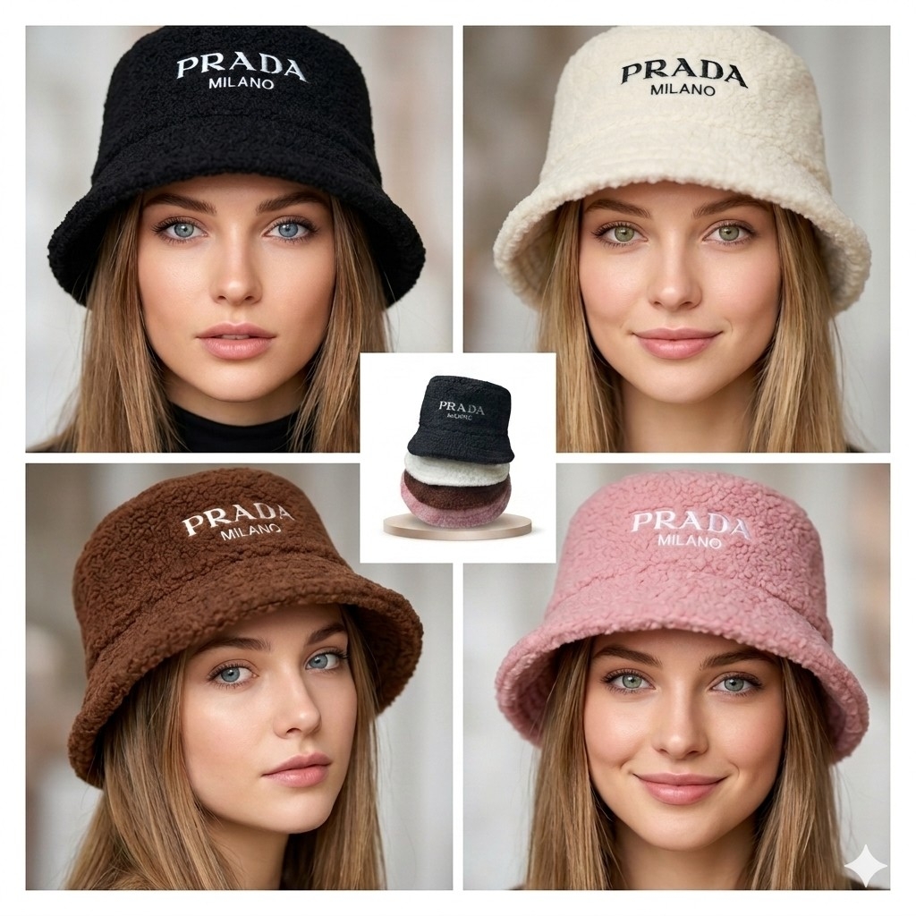 Piluso Corderito Prada, Juvenil, Adulto, Invierno, Accesorios de Moda - Imagen 1