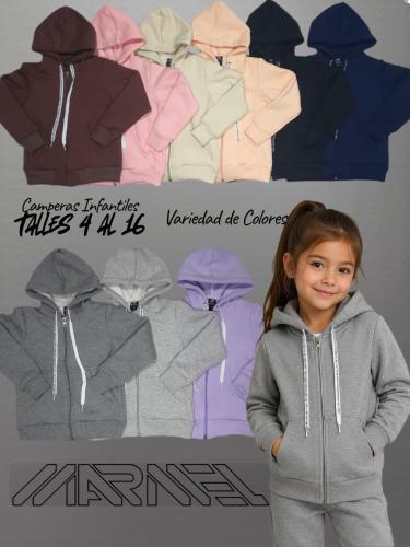 Camperas de Friza Peinado Niños y Niñas