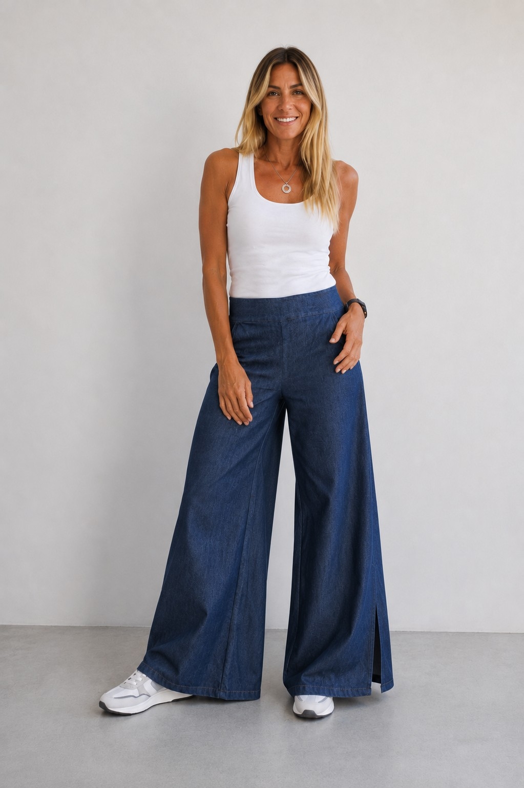 Maxi Palazzo Jean con Tajo - Imagen 2