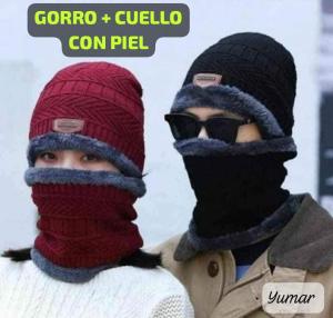 Gorro con Cuello (piel) - Miniatura 2