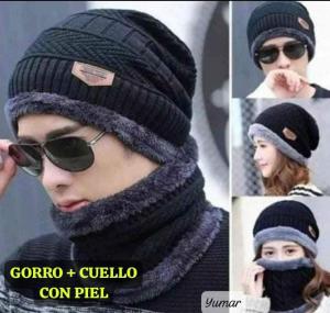 Gorro con Cuello (piel) - Miniatura 3
