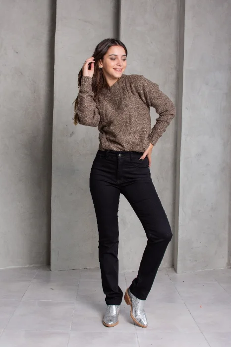 Pantalon Jean Recto Negro