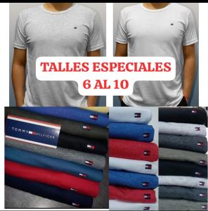 Remeras de Tommy Talles Especiales Algodón Premium