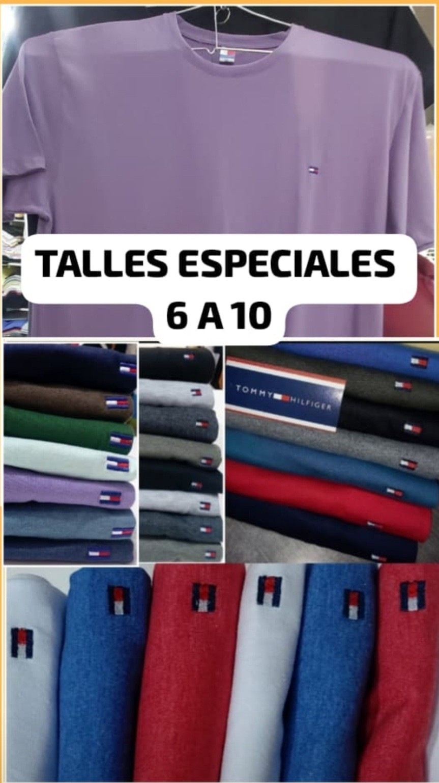 Remeras de Tommy Talles Especiales Algodón Premium - Imagen 3
