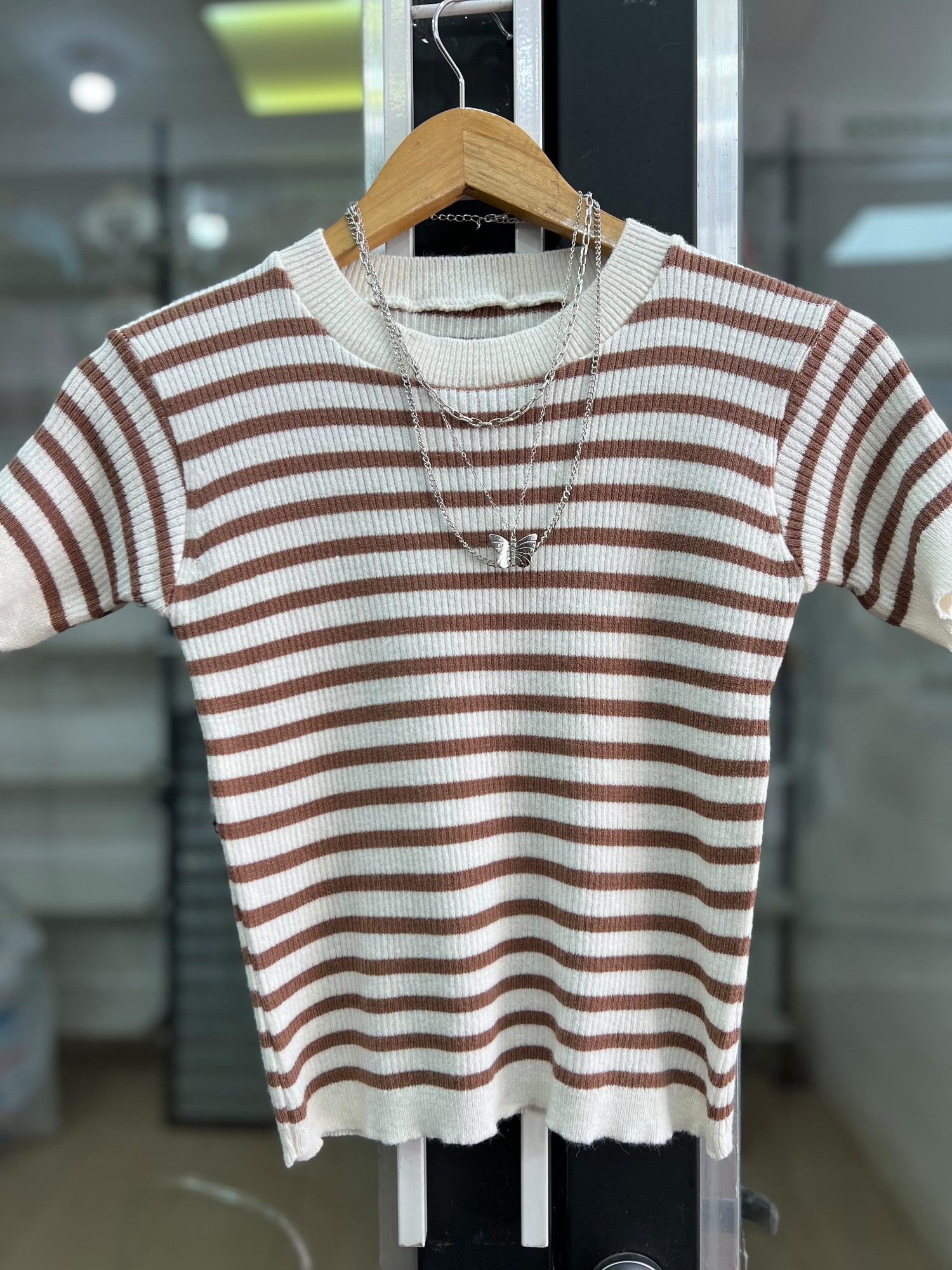 Remera Rayada Manga Corta - Imagen 2