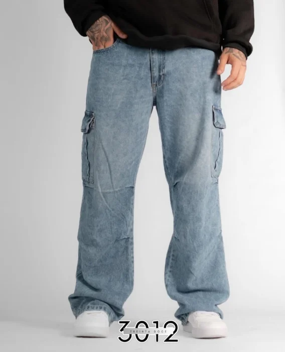 Baggy Cargo Jean Celeste