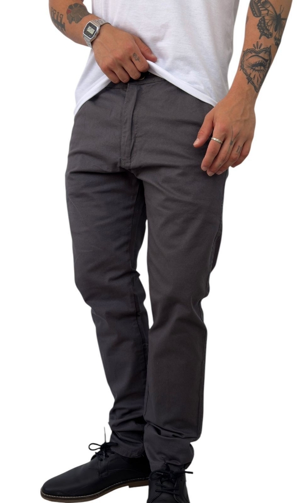 Pantalón Bolsillo Chino Gabardina Elastizada - Imagen 5
