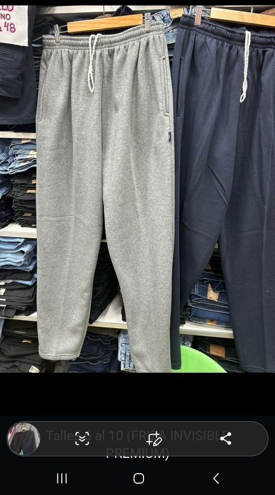 Joggins Rectos Frizados Talles Especiales - Imagen 2