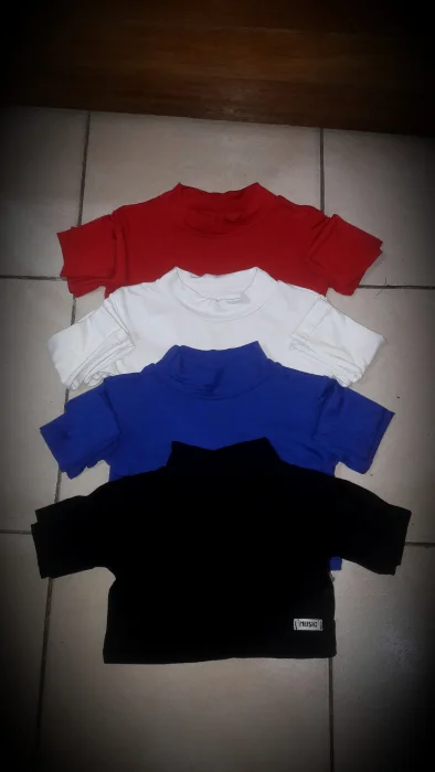 Top Media Polera Nena M/l Tela Viscosa