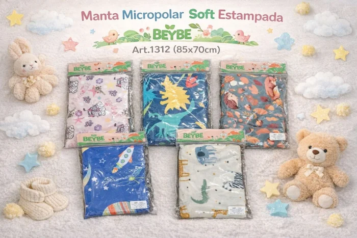 Manta Micropolar Soft Estampada Art.1312 (85x70cm) Superoferta