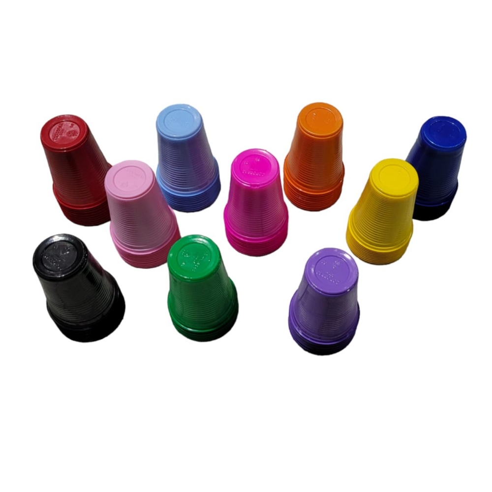 Vasos de 200ml X 10 Unidades  de Colores - Imagen 2