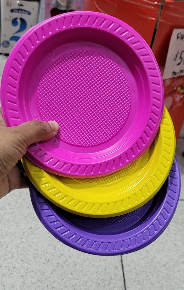 Platos de Colores X 10 Unidades Cotillón - Imagen 3