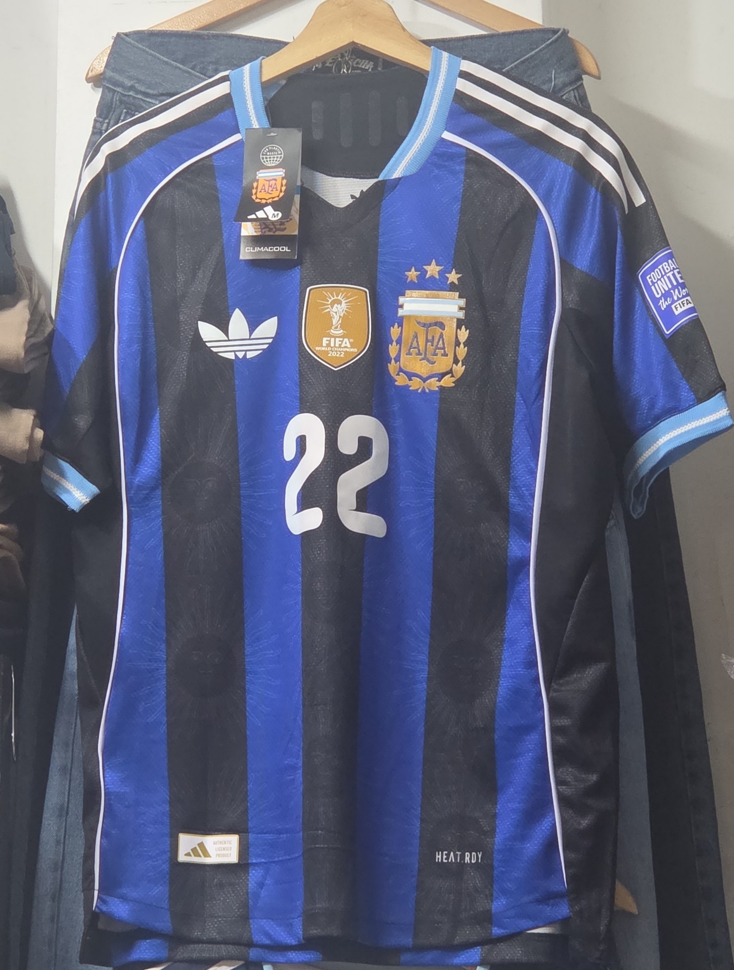 Camiseta Argentina(alternativas )termosellada Version Jugador Pack D 10 $ 32,000 C/u - Imagen 6