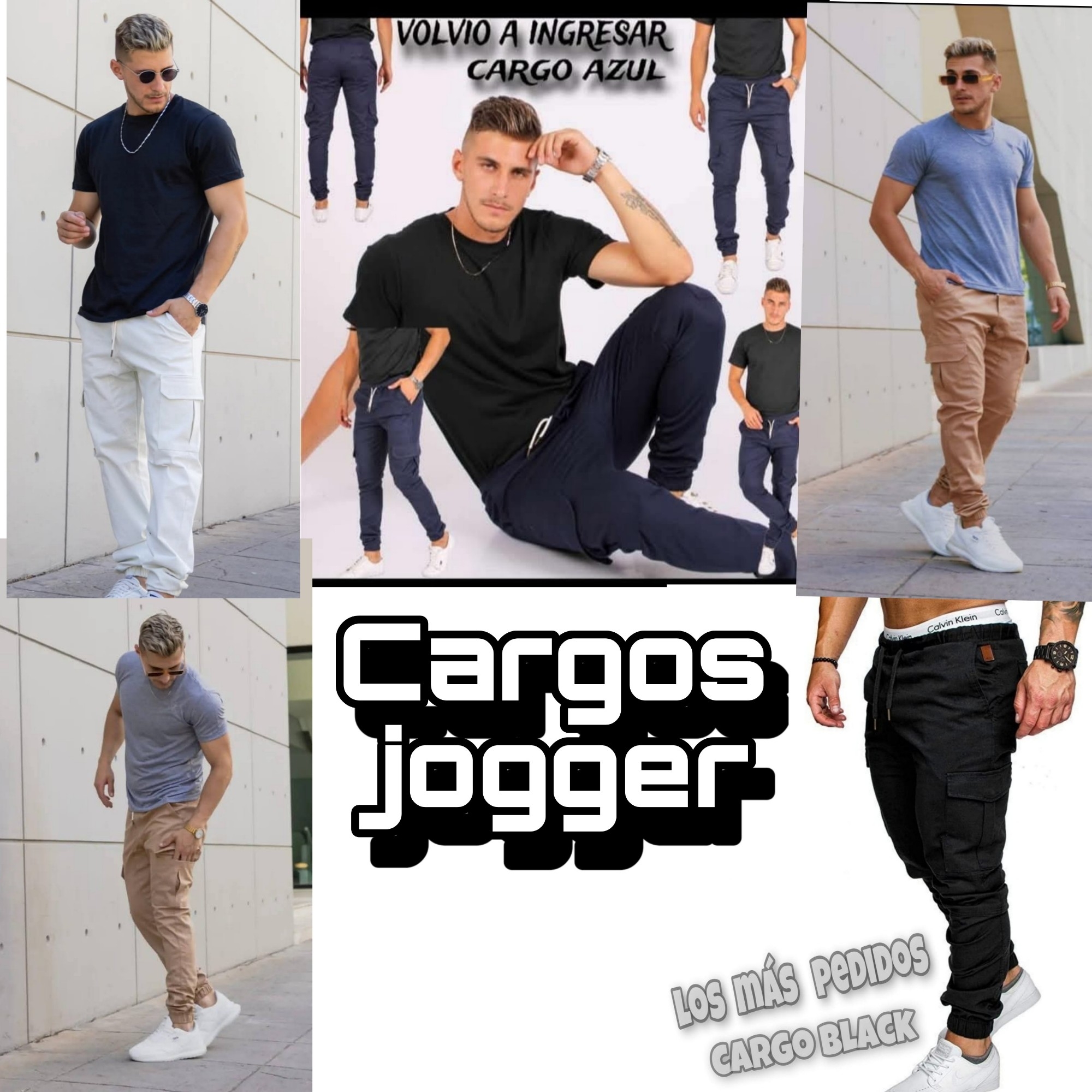 Cargo Jogger de Gabardina Elastizada X Curva $16,000 X Mayor $17,000 - Imagen 2