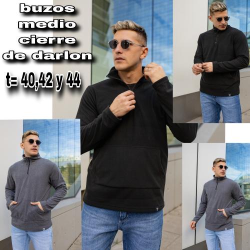 Buzos Medio Cierre de Darlon Rib