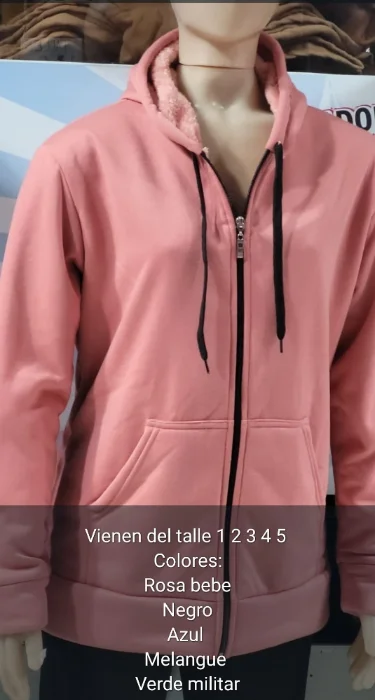 Campera Jersey con Piel Dama