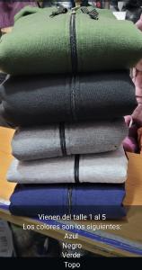 Campera Jersey con Piel Hombre